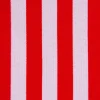 Faschingsstoff Polyester Streifen schmal 1cm rot weiß 1,5m Breite