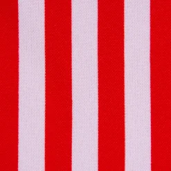 Faschingsstoff Polyester Streifen schmal 1cm rot weiß 1,5m Breite