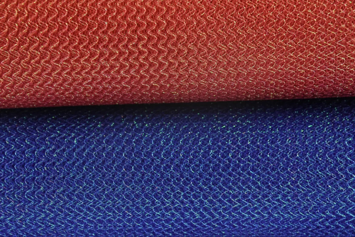 Faschingsstoff Tüll Glitzertüll blau Glitzer 1,5m Breite