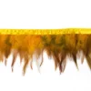 Federborte Band Federn orange gelb 13cm Länge