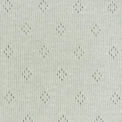 Feinstrick Baumwoll-Jersey Pointoille Lochmuster einfarbig mint