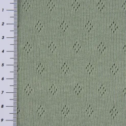 Feinstrick Jersey Baumwolle Pointoille Lochmuster einfarbig dunkel mint 1,4m Breite