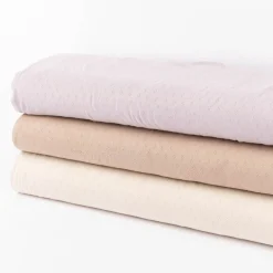 Feinstrick Jersey Baumwolle Pointoille Lochmuster einfarbig cappucchino braun 1,4m Breite