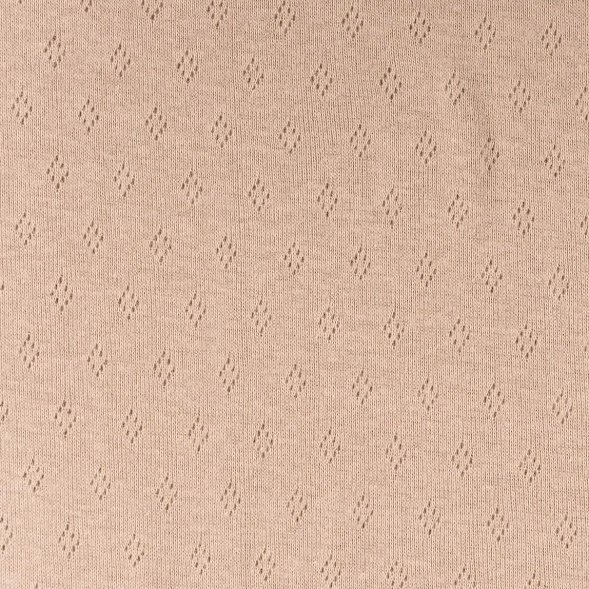 Feinstrick Jersey Baumwolle Pointoille Lochmuster einfarbig cappucchino braun 1,4m Breite