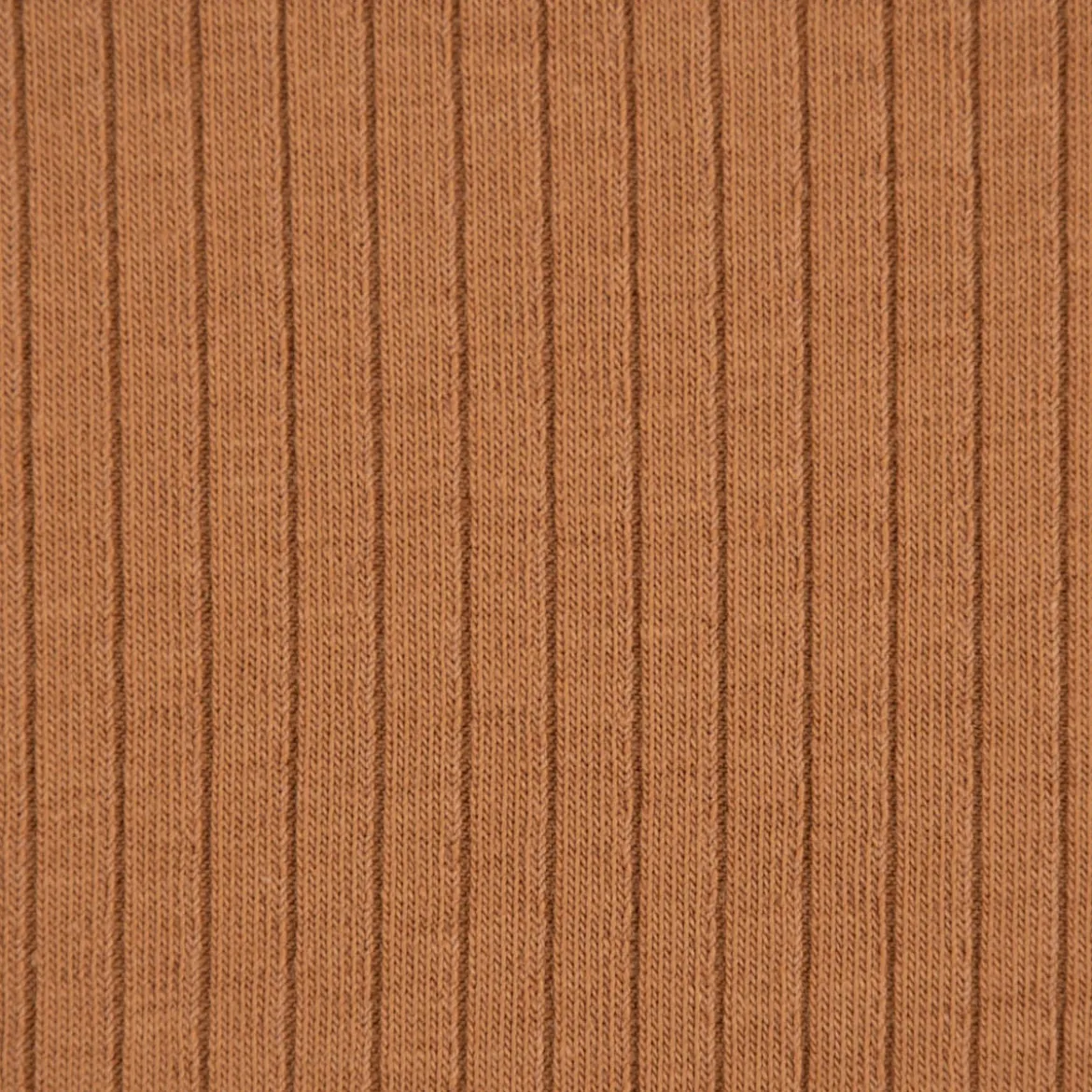 Feinstrick Jersey Mandy gerippt einfarbig camel 1,40m Breite