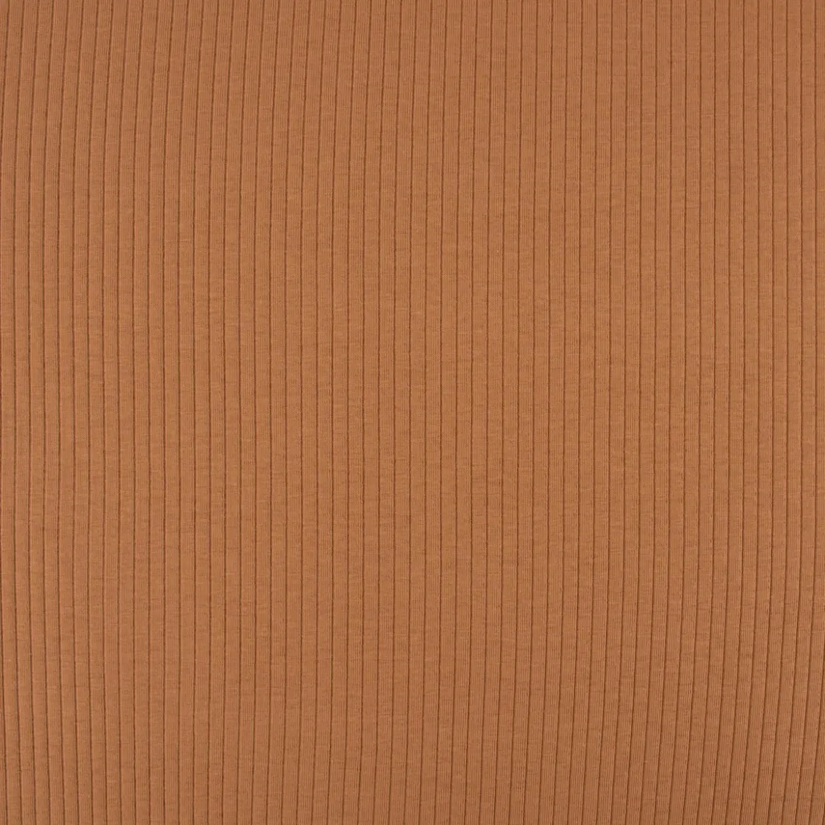 Feinstrick Jersey Mandy gerippt einfarbig camel 1,40m Breite