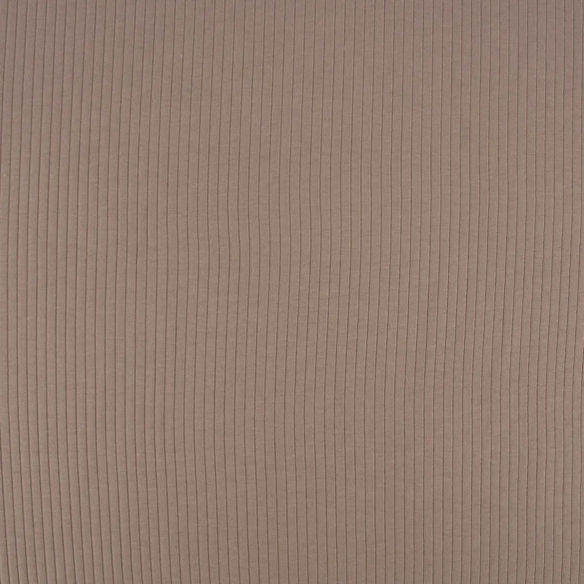 Feinstrick Jersey Mandy gerippt einfarbig taupe 1,40m Breite
