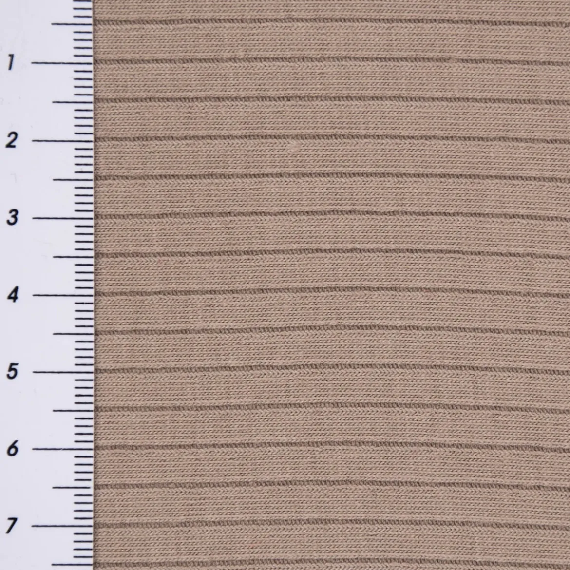 Feinstrick Jersey Mandy gerippt einfarbig taupe 1,40m Breite