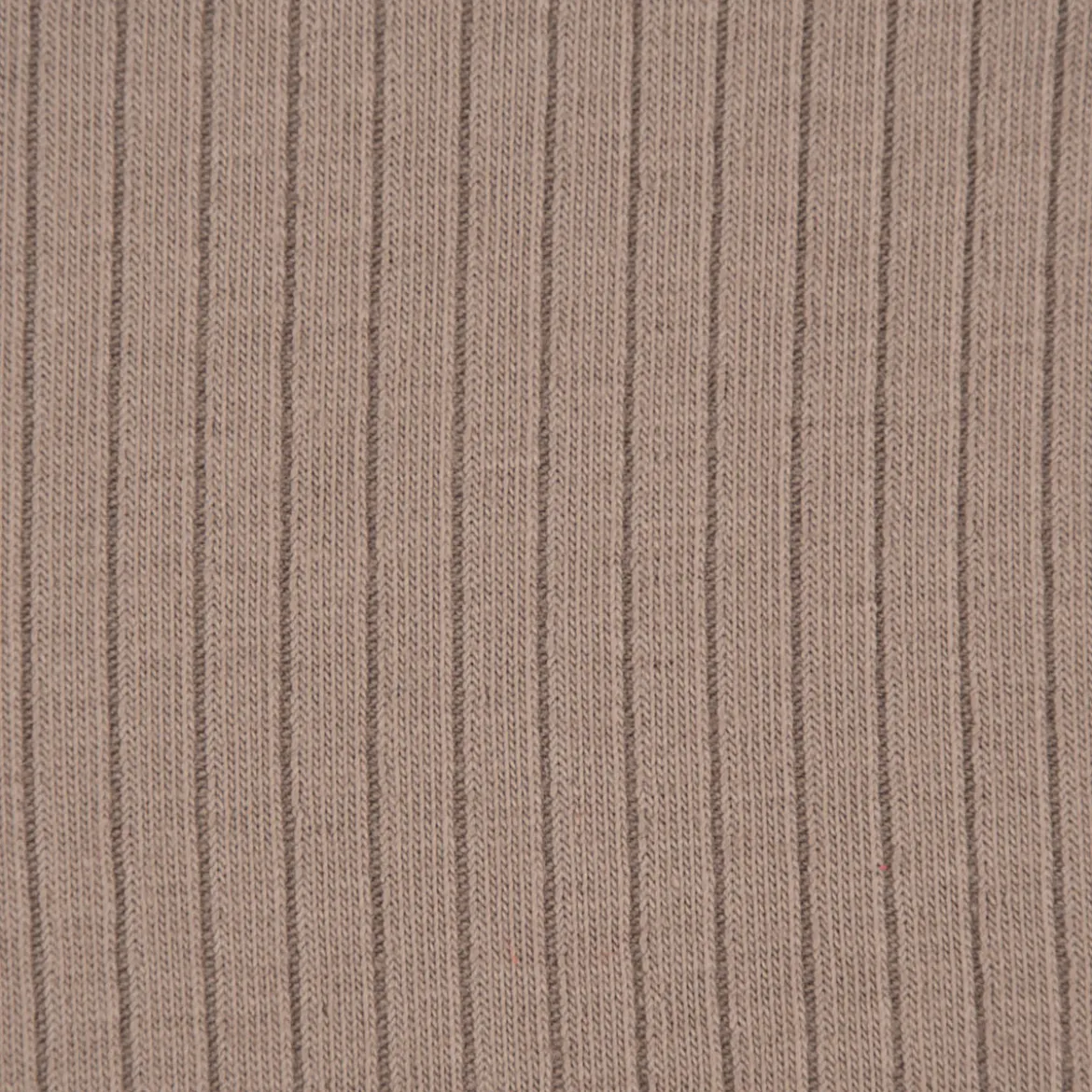 Feinstrick Jersey Mandy gerippt einfarbig taupe 1,40m Breite