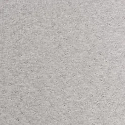 Feinstrickstoff Baumwoll-Jersey Pointoille Lochmuster einfarbig grau meliert 1,4m Breite