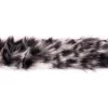 Fellband Band schwarz weiß Breite: 4cm