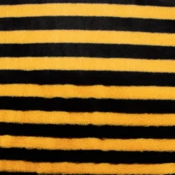 Fellimitat Kunstfell Bienenstoff kuschelweich Streifen gelb schwarz 1,5m Breite