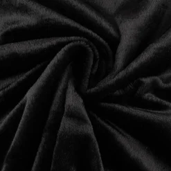 Fellimitat Kunstfell kuschelweich schwarz 1,45m Breite