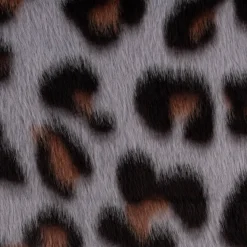Fellimitat Kunstfell kuschelweich Leopard grau schwarz braun 1,5m Breite