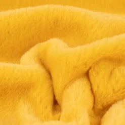 Fellimitat Kunstfell kuschelweich einfarbig safrangelb 1,45m Breite