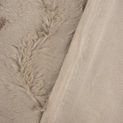 Fellimitat Kunstfell Wellen beige 1,5m Breite