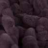 Fellimitat Plüschstoff Relief Karo lila 1,58m Breite