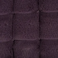 Fellimitat Plüschstoff Relief Karo lila 1,58m Breite