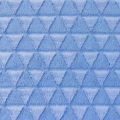 Fellstoff Dreiecke blau 1,70m Breite