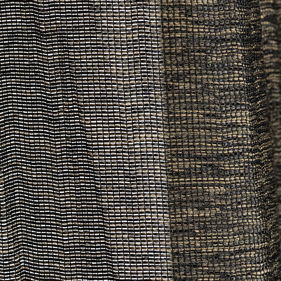 Fertiggardine mit verdeckten Schlaufen Crashoptik meliert anthrazit beige 140x255cm