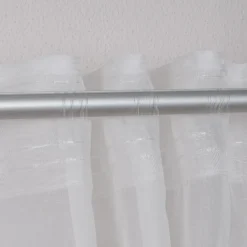 Fertiggardine Schal mit Schlaufenband Batistoptik creme 145x245cm