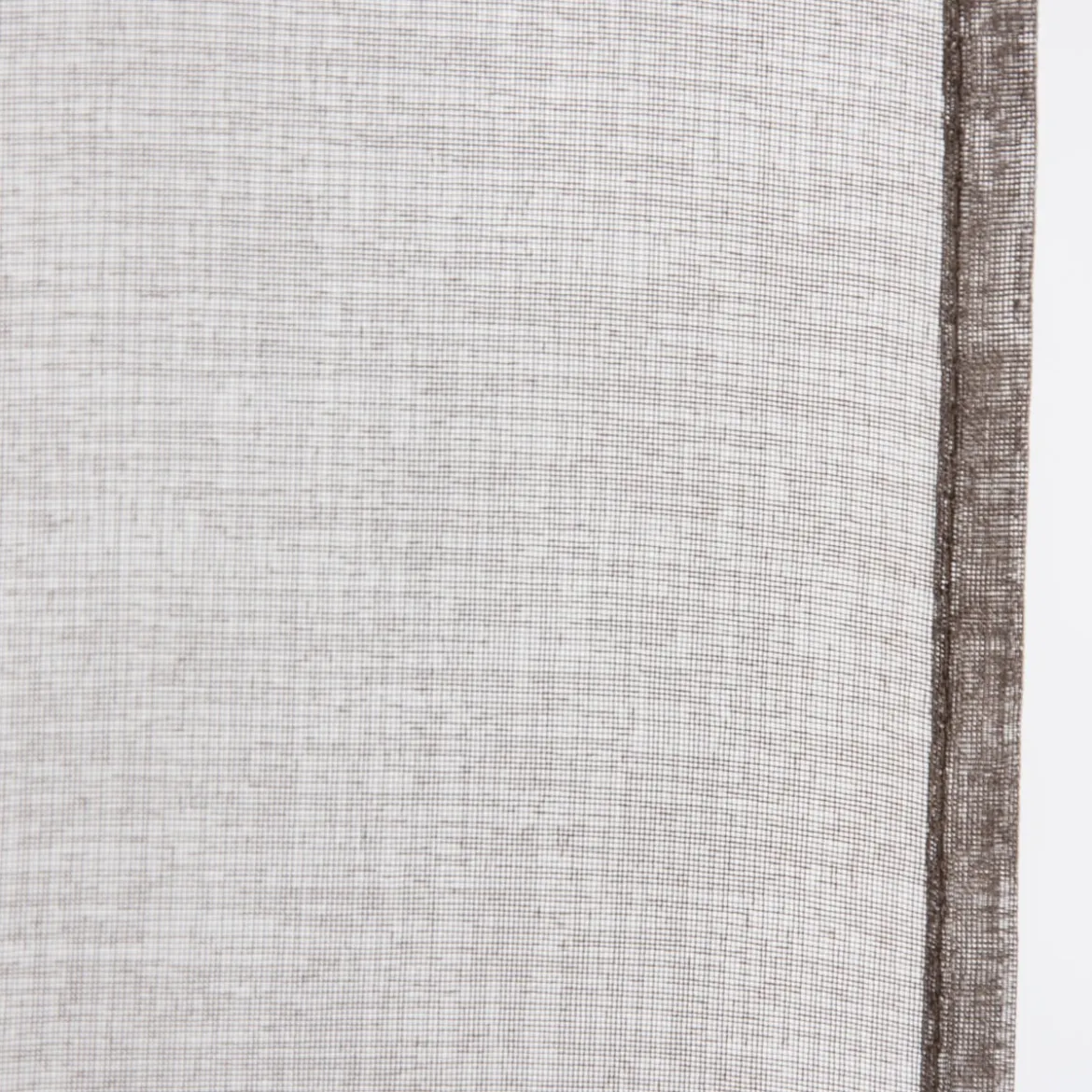 Fertiggardine Ösengardine einfarbig Voile Struktur braun 135x260cm