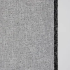 Fertiggardine Ösengardine einfarbig Voile Struktur schwarz 135x260cm