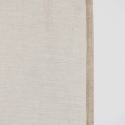 Fertiggardine Ösengardine einfarbig Voile Struktur taupe 135x260cm