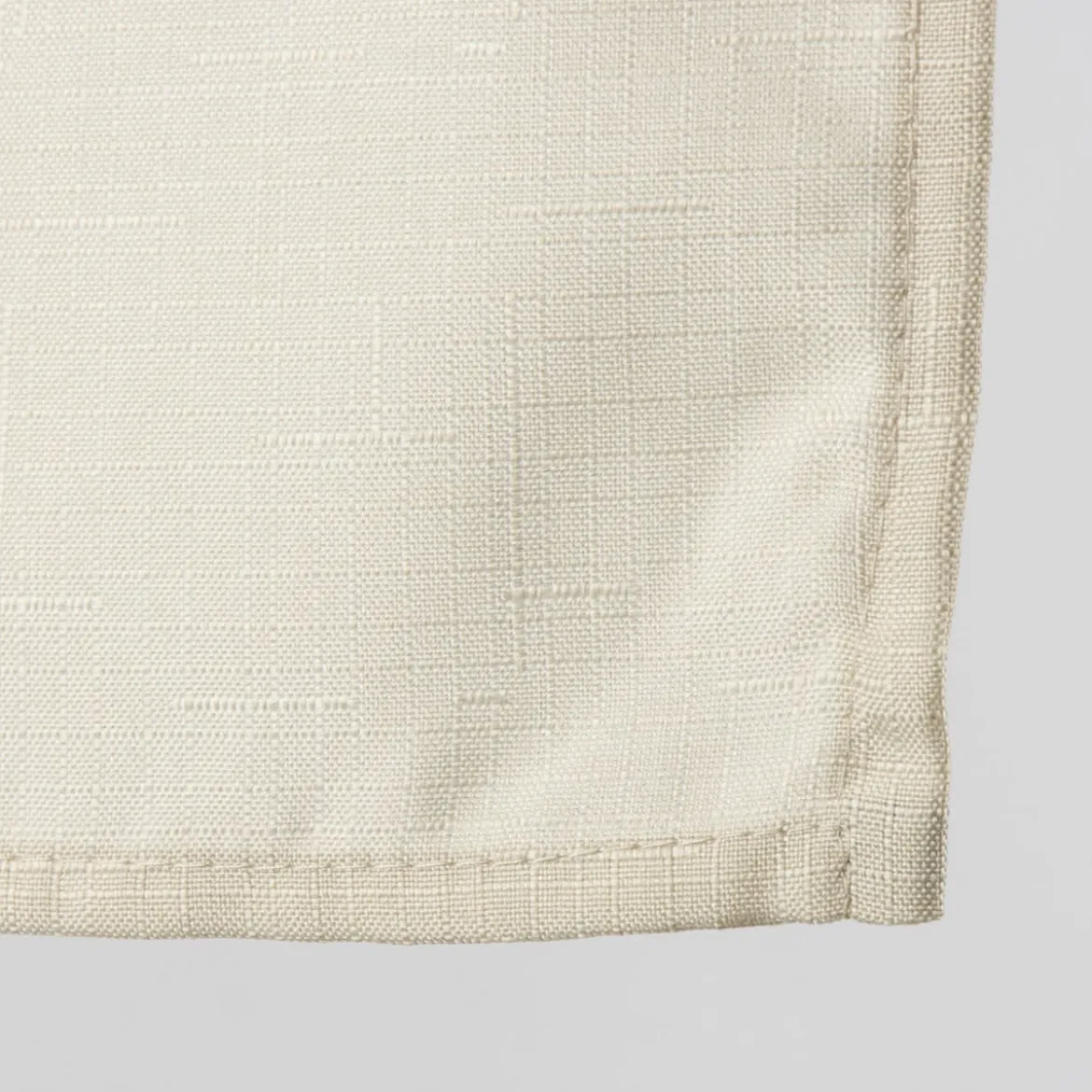 Fertiggardine Ösengardine Struktur uni beige 140x260cm
