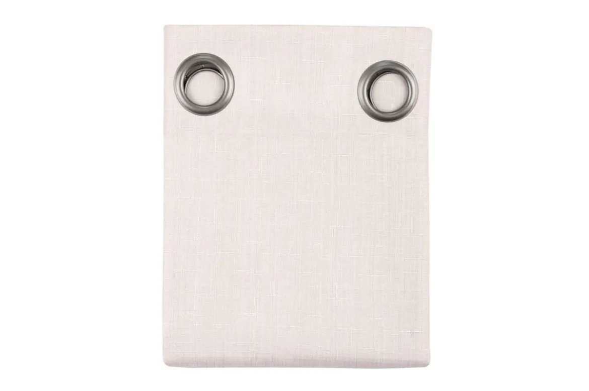 Fertiggardine Ösengardine Struktur uni beige 140x260cm