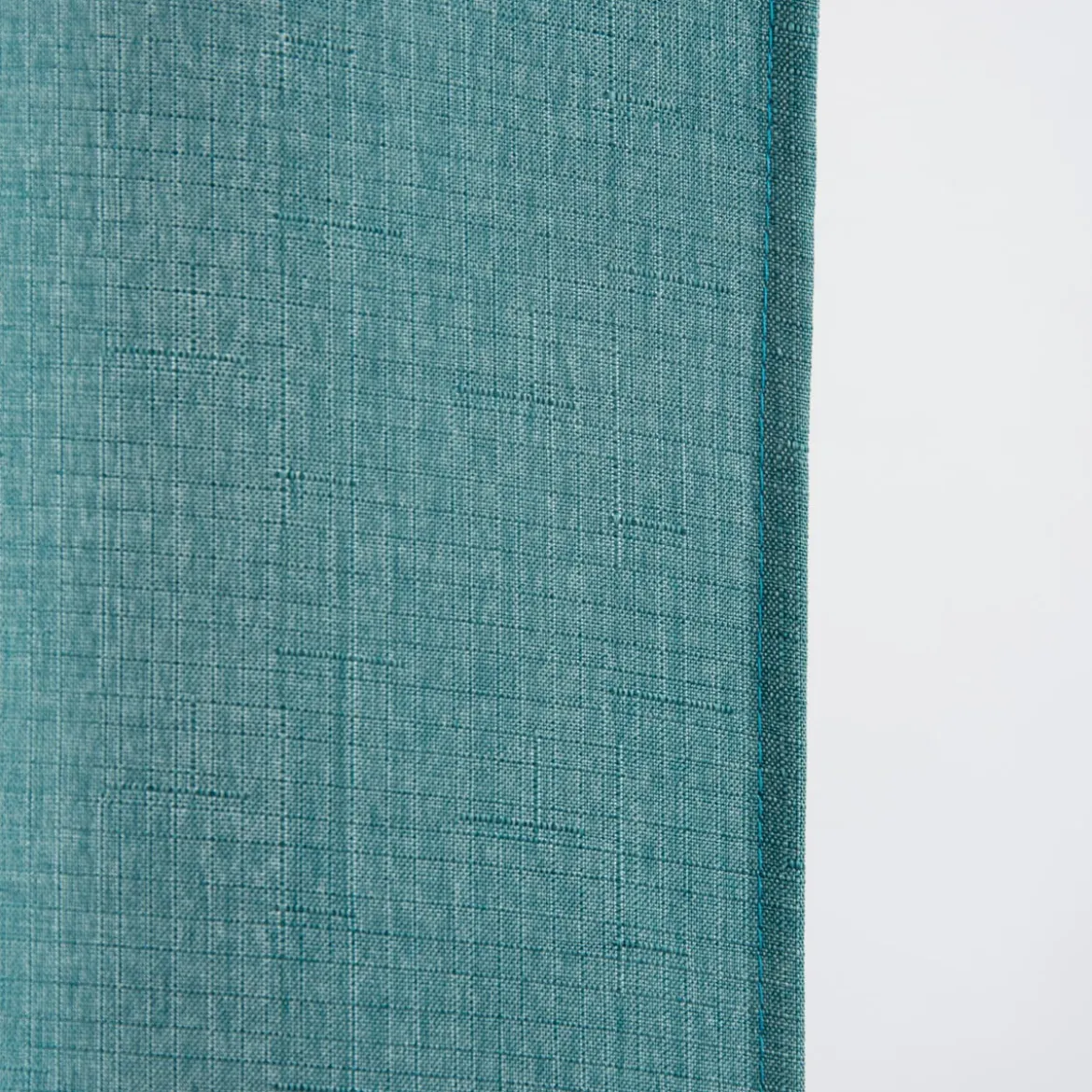 Fertiggardine Ösengardine Struktur uni türkis 140x260cm