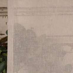 Fertigschal mit Schlaufenband aus recyceltem Polyester einfarbig hellgrau 140x245cm