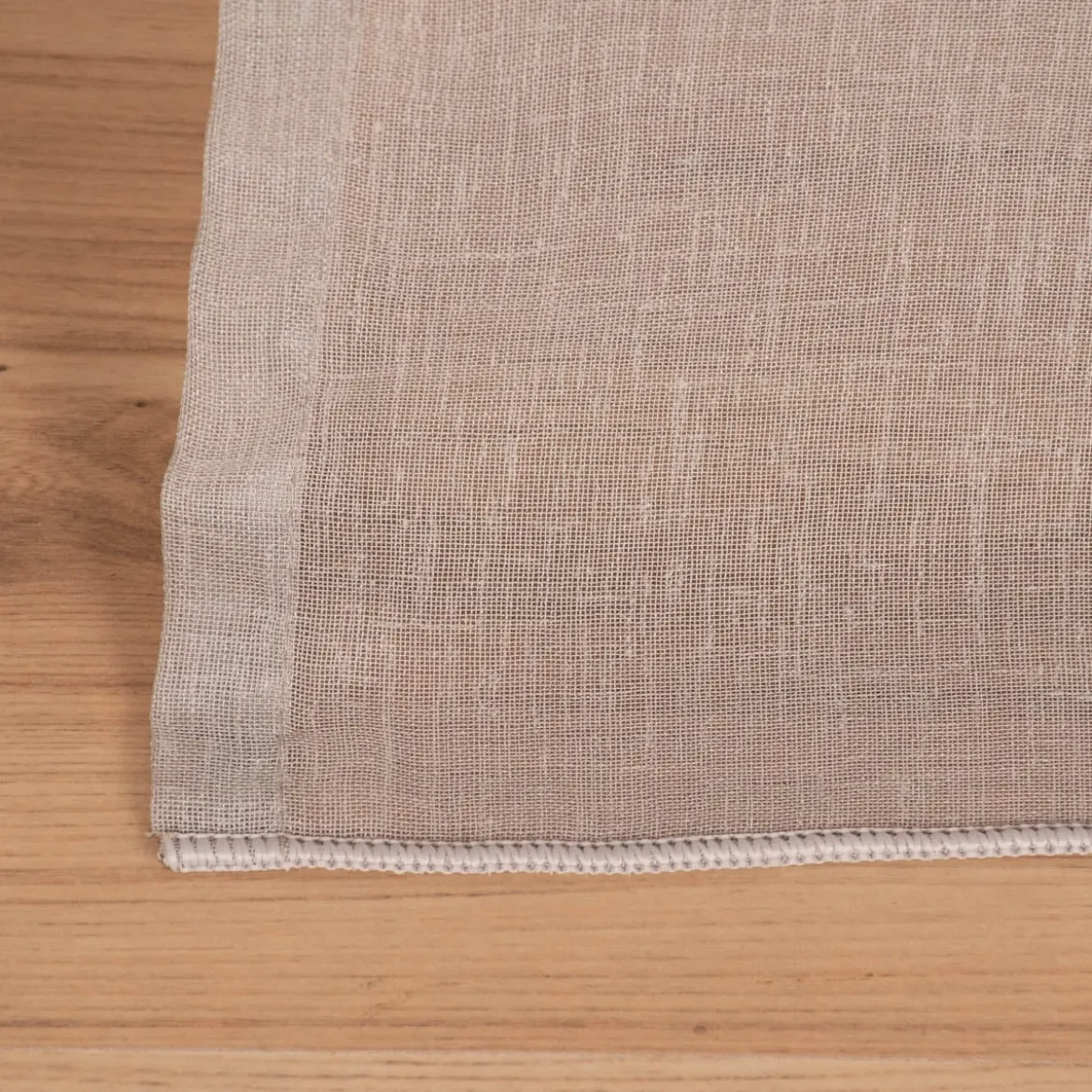 Fertigschal mit Schlaufenband aus recyceltem Polyester einfarbig hellgrau 140x245cm