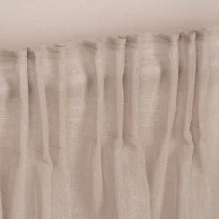 Fertigschal mit Schlaufenband aus recyceltem Polyester einfarbig hellgrau 140x245cm