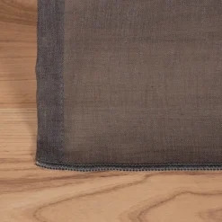 Fertigschal mit Schlaufenband aus recyceltem Polyester einfarbig anthrazit 140x245cm