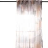 Fertigschal mit Schlaufenband geometrisch ocker natur 140x245cm