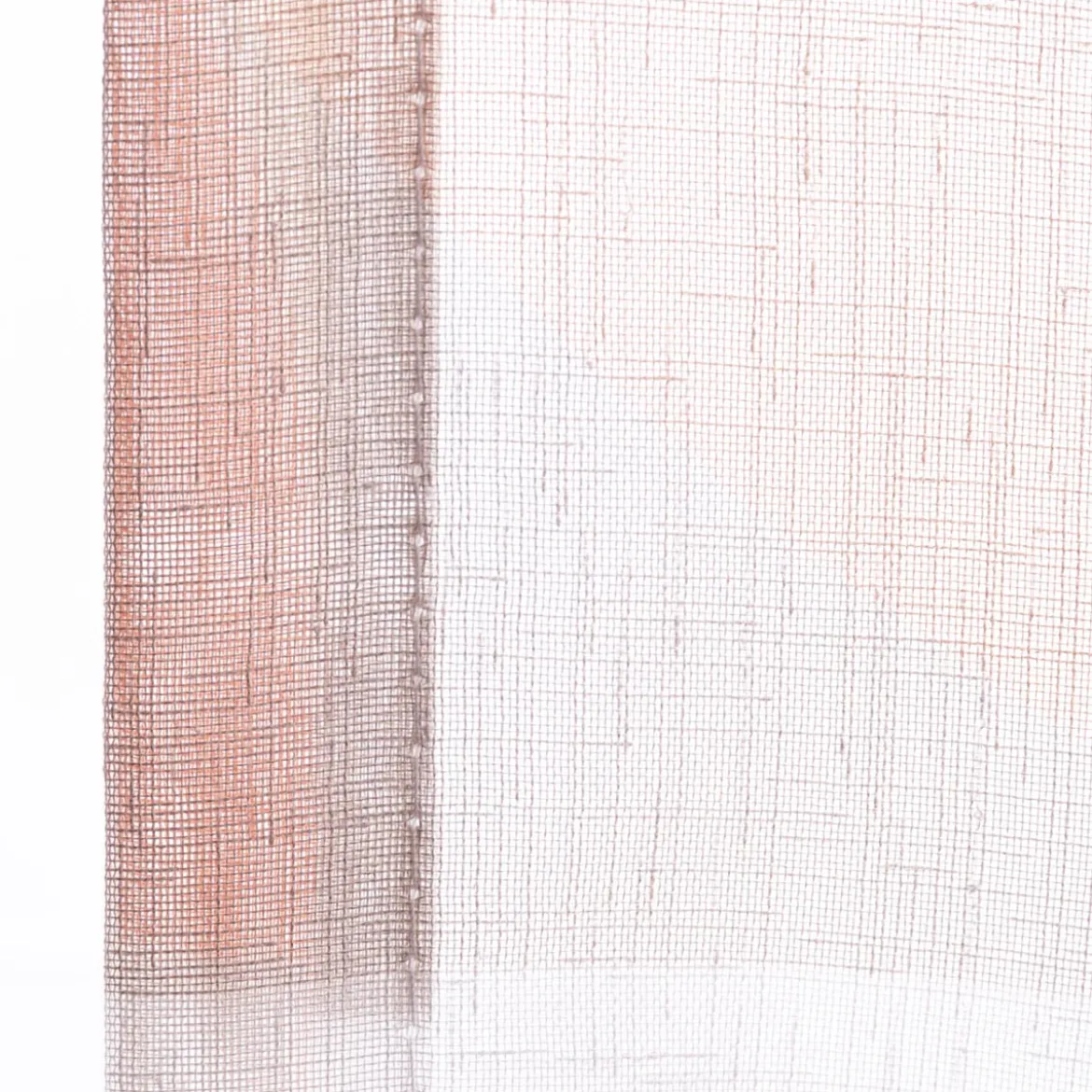 Fertigschal mit Schlaufenband geometrisch orange taupe weiß 140x245cm
