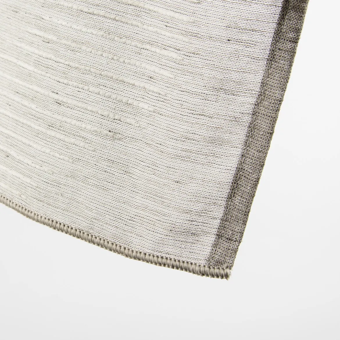 Fertigvorhang Ösenschal mit Metallösen Geschwungen grau weiß 145x245cm
