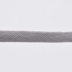 Flachkordel Baumwolle grau Breite: 1,5cm