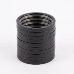 Flachringe 20mm inkl. Einlage und Falthaken Ø40mm 10 Stück schwarz