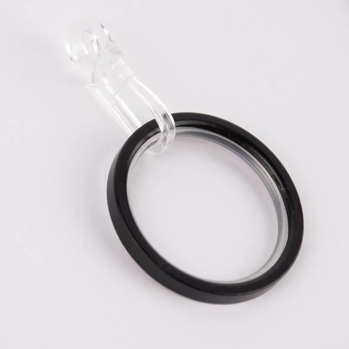 Flachringe 20mm inkl. Einlage und Falthaken Ø40mm 10 Stück schwarz
