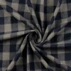 Flanell Stoff aus Baumwolle garngefärbt Karo blau 1,44m Breite