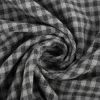 Flanell Stoff aus Baumwolle garngefärbt Mini-Karo grau 1,44m Breite