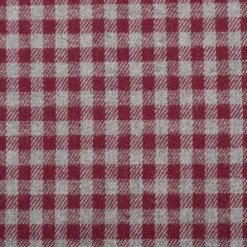 Flanell Stoff aus Baumwolle garngefärbt Mini-Karo rot 1,44m Breite