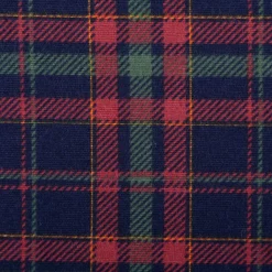 Flanellstoff aus Baumwolle Karos blau rot 1,43m Breite