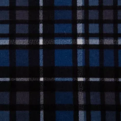 Flanell Stoff Baumwollflanell Karo blau 1,47m Breite