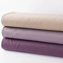 Flanell Stoff Baumwollflanell einfarbig dunkel violett 1,4m Breite