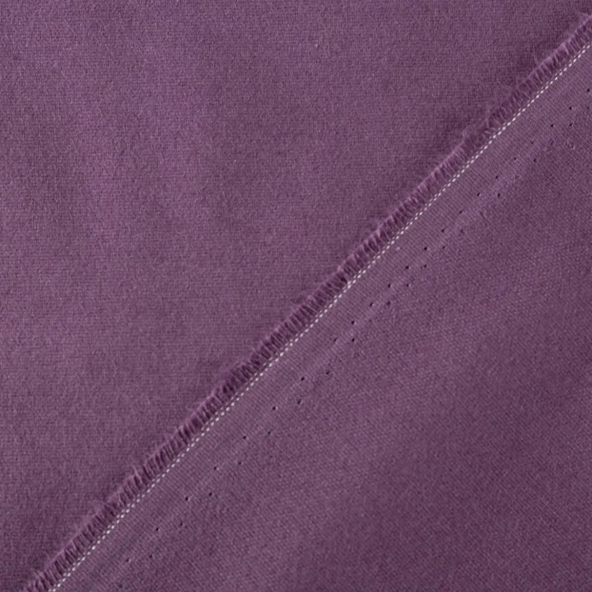 Flanell Stoff Baumwollflanell einfarbig dunkel violett 1,4m Breite