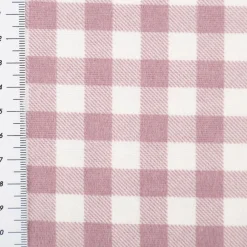 Flanellstoff Baumwollstoff Karos altrosa 1,43m Breite
