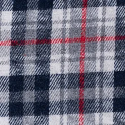 Flanellstoff Bekleidungsstoff YARN DYED Karos grau blau rot 1,45m Breite